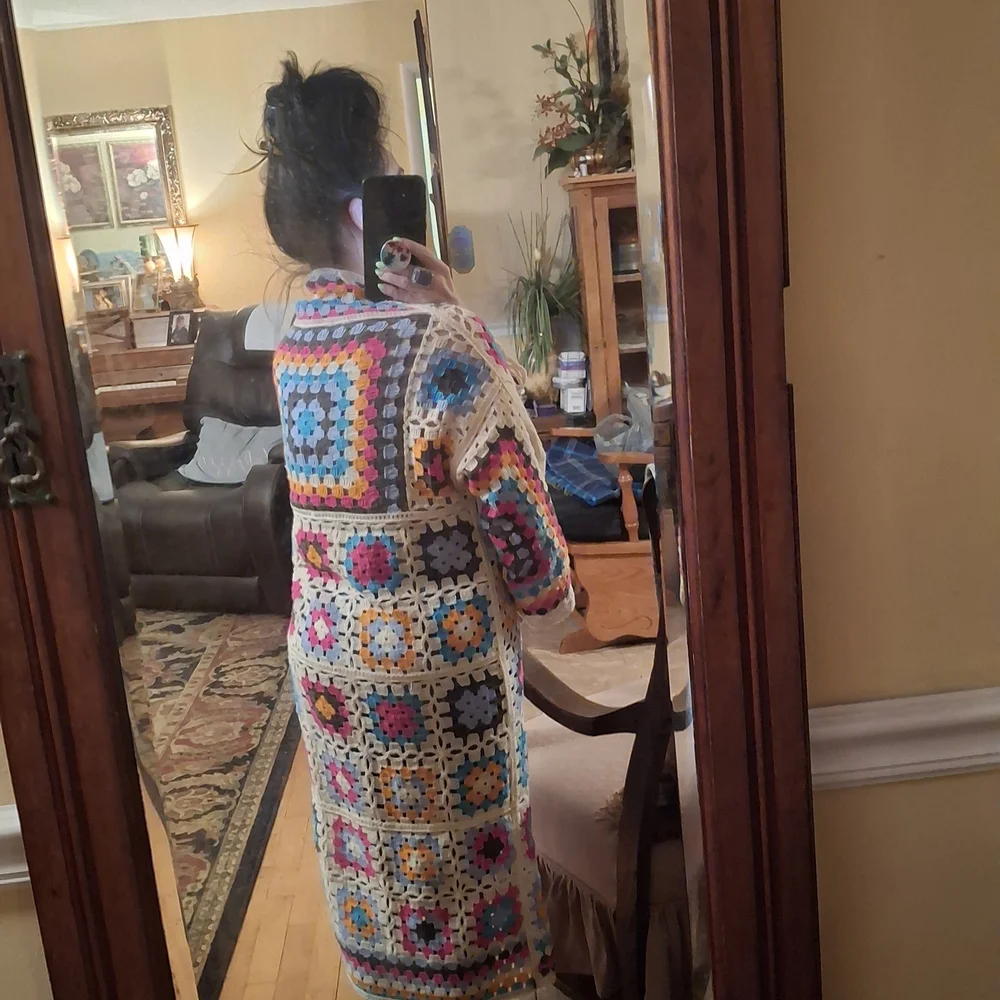 POL Multicolor Crochet Cardigan - Picture 3 of 5